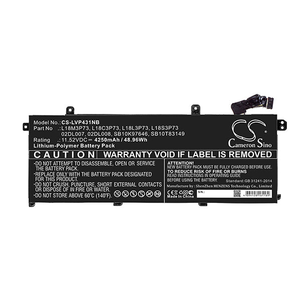 Cameron Sino Lvp430Nb 4250Mah Battery For Lenovo Notebook Laptop