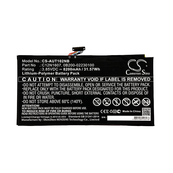 Cameron Sino Aut102Nb 8200Mah Battery For Asus Notebook Laptop