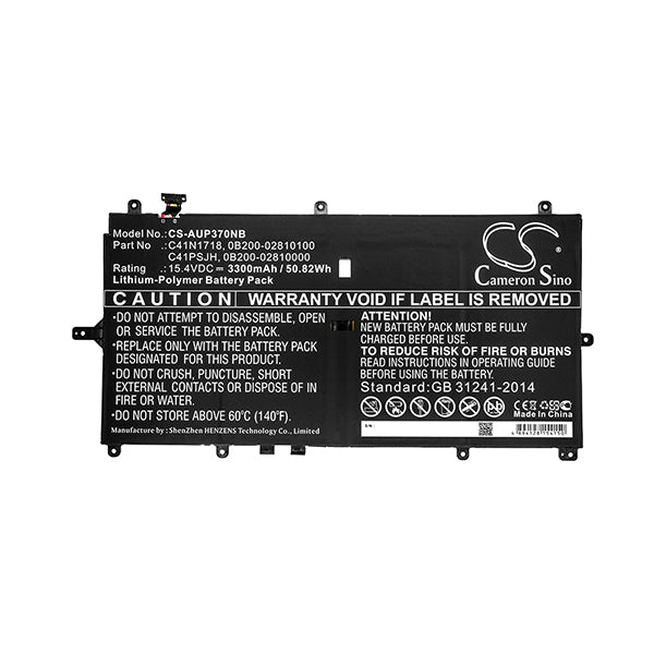 Cameron Sino Aup370Nb 3300Mah Battery For Asus Notebook Laptop