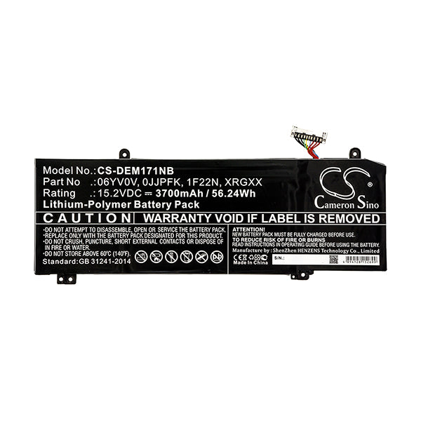 Cameron Sino Dem171Nb 3700Mah Battery For Dell Notebook Laptop