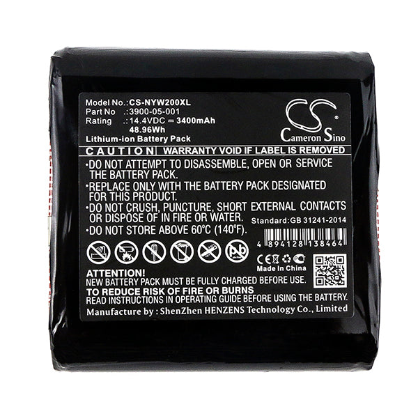 Cameron Sino Nyw200Xl 3400Mah Battery For Noyes Survey Test Equipment