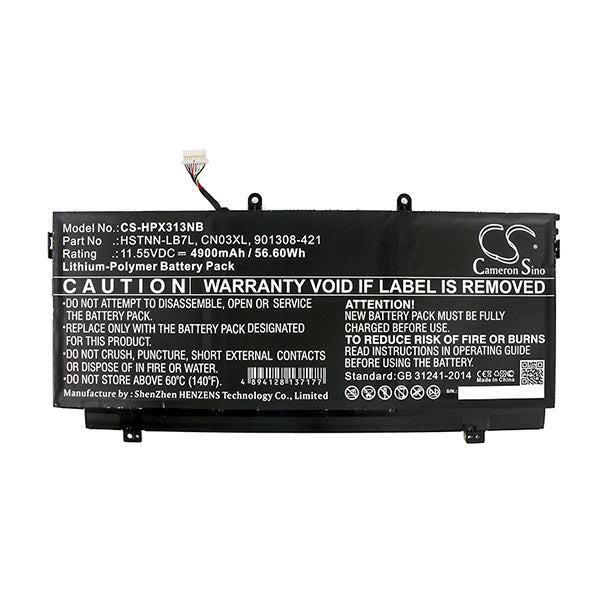 Cameron Sino Hpx313Nb 4900Mah Battery For HP Notebook Laptop