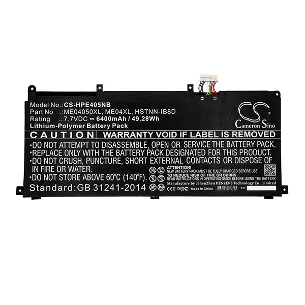 Cameron Sino Hpe405Nb 6400Mah Battery For HP Notebook Laptop