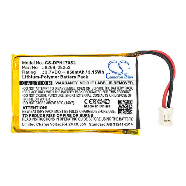 Cameron Sino Dph170Sl 850Mah Battery For Marmitek Home Security Camera