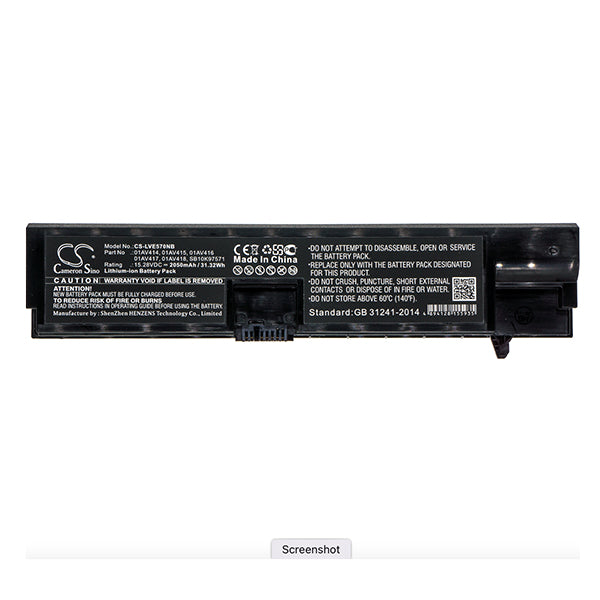 Cameron Sino Lve570Nb 2050Mah Battery For Lenovo Notebook Laptop
