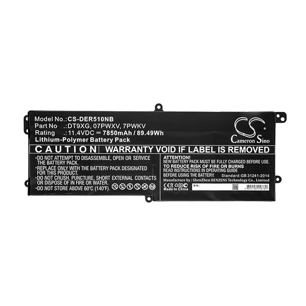 Cameron Sino Der510Nb 7850Mah Battery For Dell Notebook Laptop