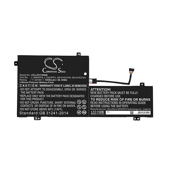 Cameron Sino Lvc740Nb 5050Mah Battery For Lenovo Notebook Laptop