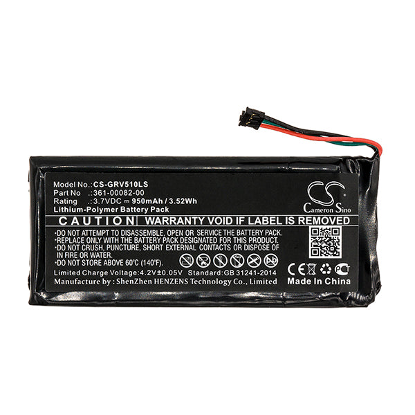 Cameron Sino Grv510Ls 950Mah Battery For Garmin Lighting System