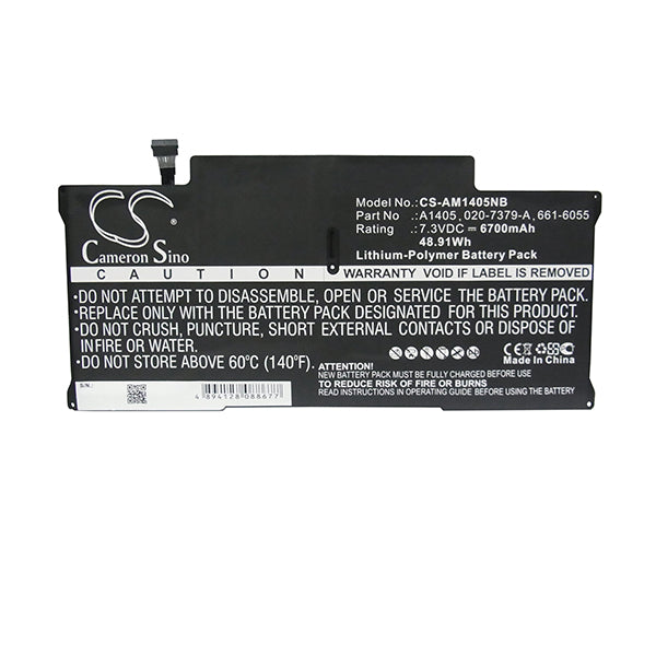 Cameron Sino Am1405Nb 6700Mah Battery For Apple Notebook Laptop