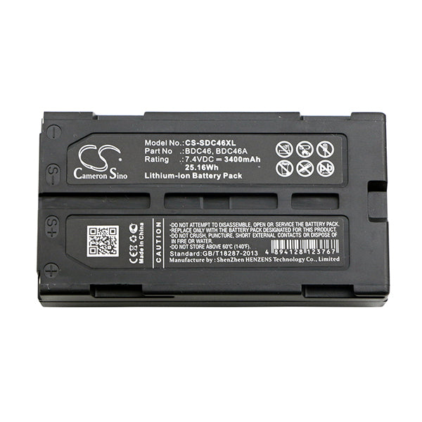 Cameron Sino Sdc46Xl 3400Mah Battery Pentax Rca Sokkia Test Equipment
