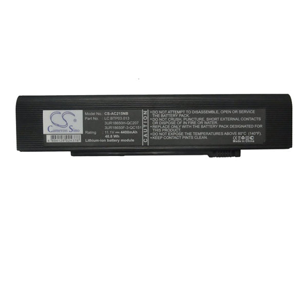 Cameron Sino Ac215Nb 4400Mah Battery For Acer Notebook Laptop