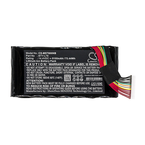 Cameron Sino Mst800Nb 5100Mah Battery Eurocom Msi Terrans Force Laptop