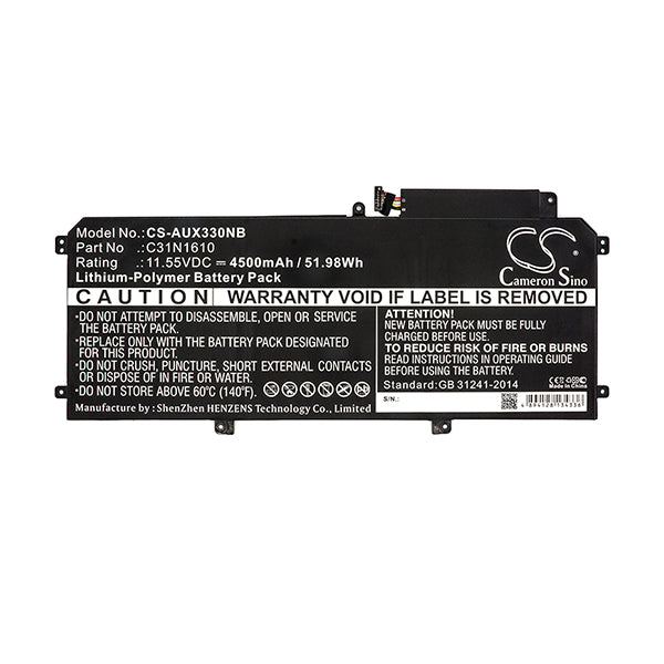 Cameron Sino Aux330Nb 4500Mah Battery Asus Notebook Laptop