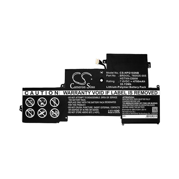 Cameron Sino Hpg102Nb 4700Mah Battery For HP Notebook Laptop
