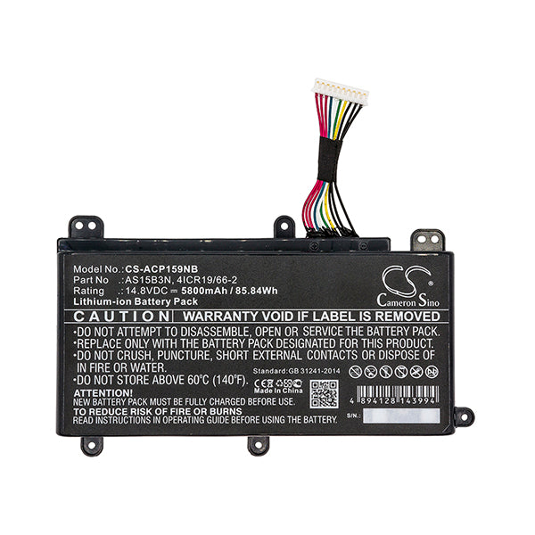 Cameron Sino Acp159Nb 5800Mah Battery For Acer Notebook Laptop
