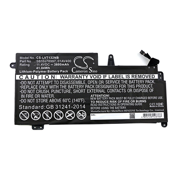 Cameron Sino Lvt132Nb 3600Mah Battery For Lenovo Notebook Laptop