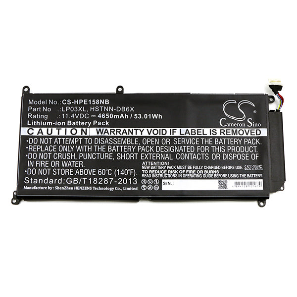 Cameron Sino Hpe158Nb 4650Mah Battery For HP Notebook Laptop