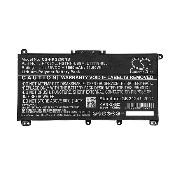 Cameron Sino Hpg250Nb 3550Mah Battery For HP Notebook Laptop