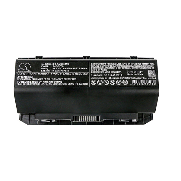 Cameron Sino Aug750Nb 4800Mah Battery For Asus Notebook Laptop