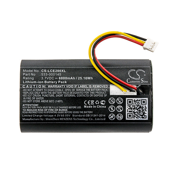 Cameron Sino Lce200Xl 6800Mah Battery Logitech Home Security Camera