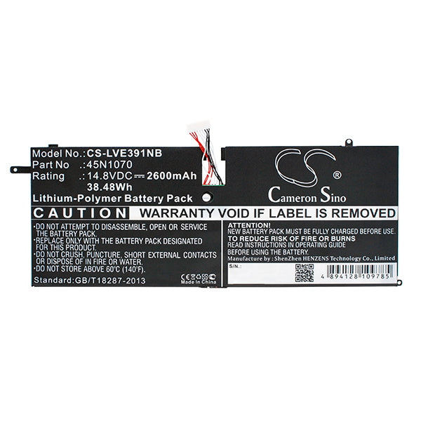 Cameron Sino Lve391Nb 2600Mah Battery For Lenovo Notebook Laptop