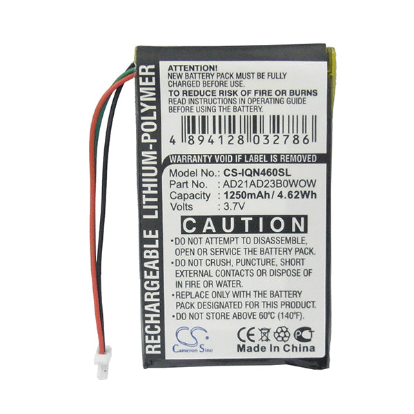 Cameron Sino Iqn460Sl Replacement Battery For Garmin Gps Navigator