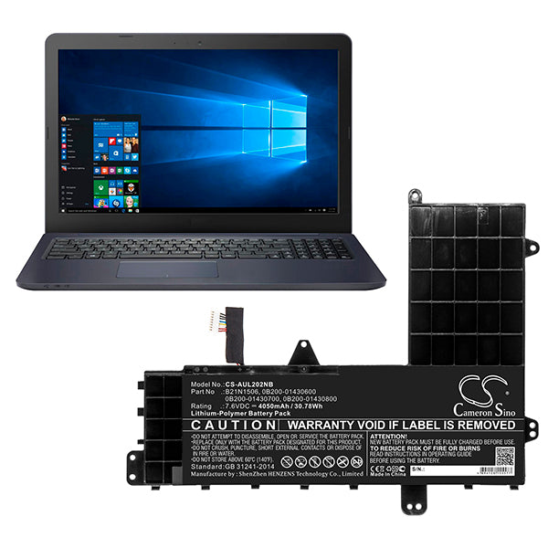 Cameron Sino Aul202Nb 4050Mah Battery For Asus Notebook Laptop