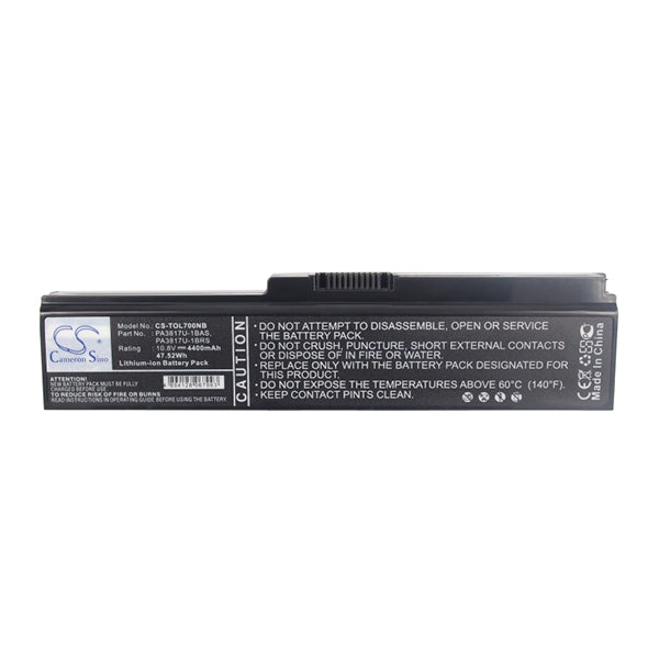 Cameron Sino Tol700Nb 4400Mah Battery For Toshiba Notebook Laptop
