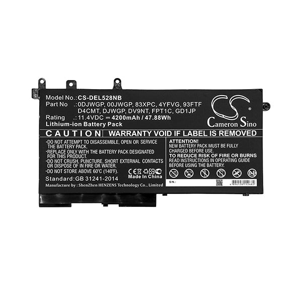 Cameron Sino Del528Nb 4200Mah Battery For Dell Notebook Laptop