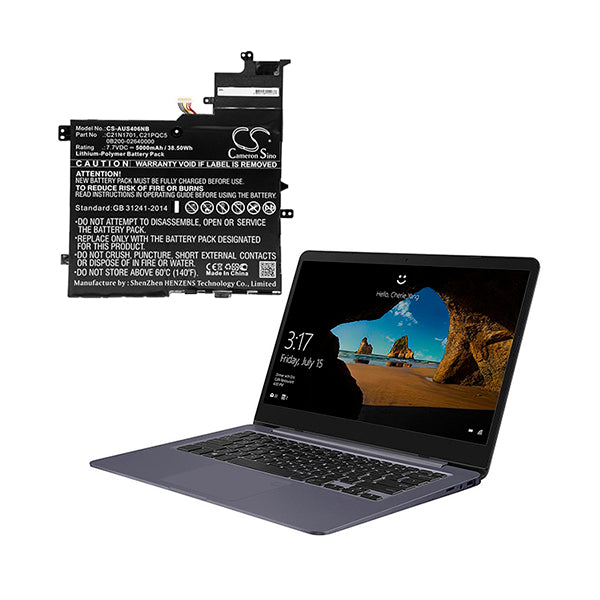 Cameron Sino Aus406Nb 5000Mah Battery For Asus Notebook Laptop
