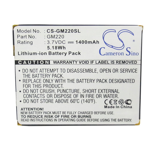 Cameron Sino Gm220Sl 1400Mah Battery For Archos Media Player
