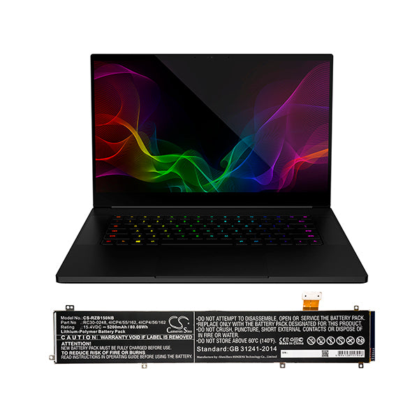 Cameron Sino Rzb150Nb 5200Mah Battery For Razer Notebook Laptop
