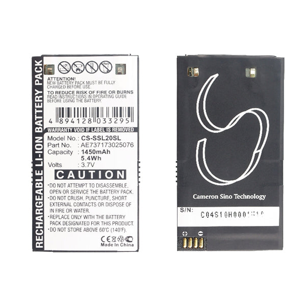 Cameron Sino Ssl20Sl 1450 Mah Battery For Sirius Dab Digital