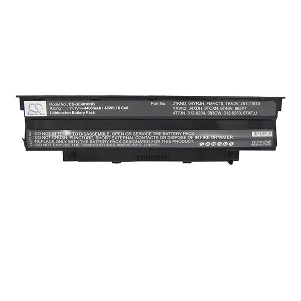 Cameron Sino De4010Nb 4400Mah Battery For Dell Notebook Laptop