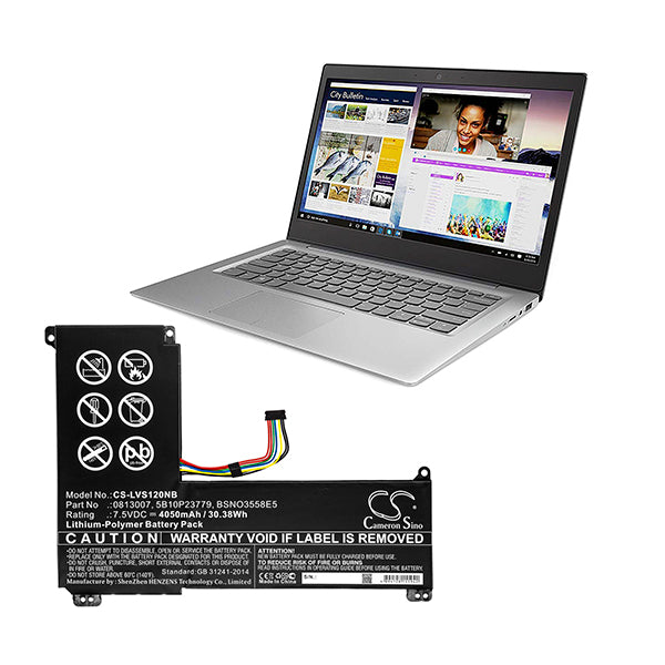 Cameron Sino Lvs120Nb 4050Mah Battery For Lenovo Notebook Laptop