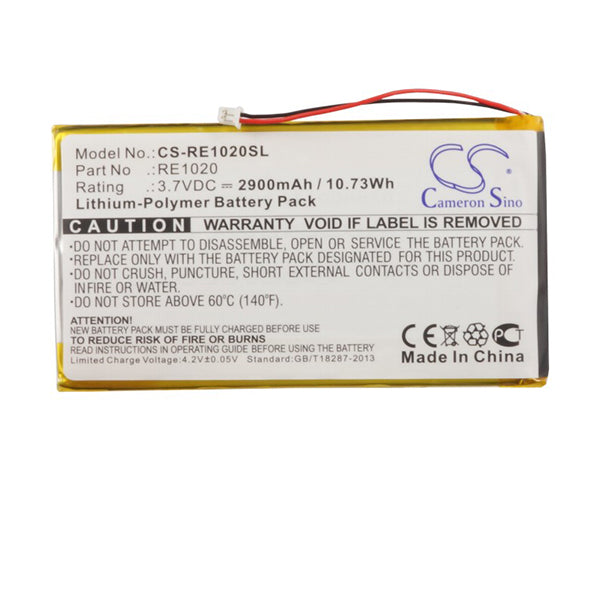 Cameron Sino Re1020Sl 2900Mah Battery For Rollei Media Player