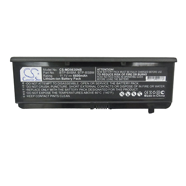 Cameron Sino Md9830Nb 6600Mah Battery For Medion Notebook Laptop