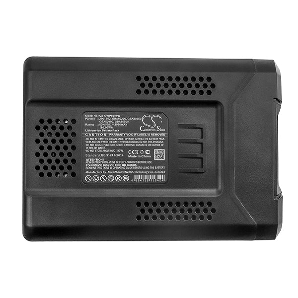 Cameron Sino Gwp800Pw 2000Mah Battery For Greenworks Lawn Mowers