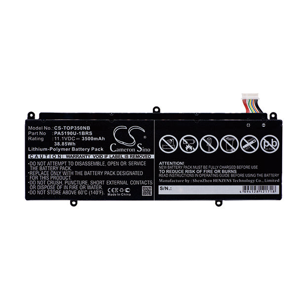 Cameron Sino Top350Nb 3500Mah Battery For Toshiba Notebook Laptop