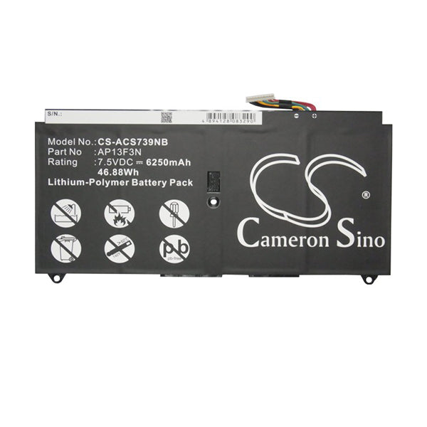 Cameron Sino Acs739Nb 6250Mah Battery For Acer Notebook Laptop