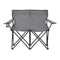 2 Seater Foldable Camping Chair Steel And Oxford Fabric