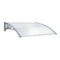 Door Canopy Grey Polycarbonate