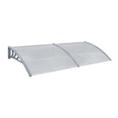 Door Canopy Grey Polycarbonate