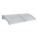 Door Canopy Grey Polycarbonate