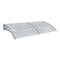 Door Canopy Grey Polycarbonate