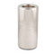 Round Pillar Candle Holder Silver Aluminium 26Cm