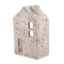 Rectangular Cement House Candle Holder With Chimney