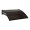 Door Canopy Black 120X100 Cm Pc