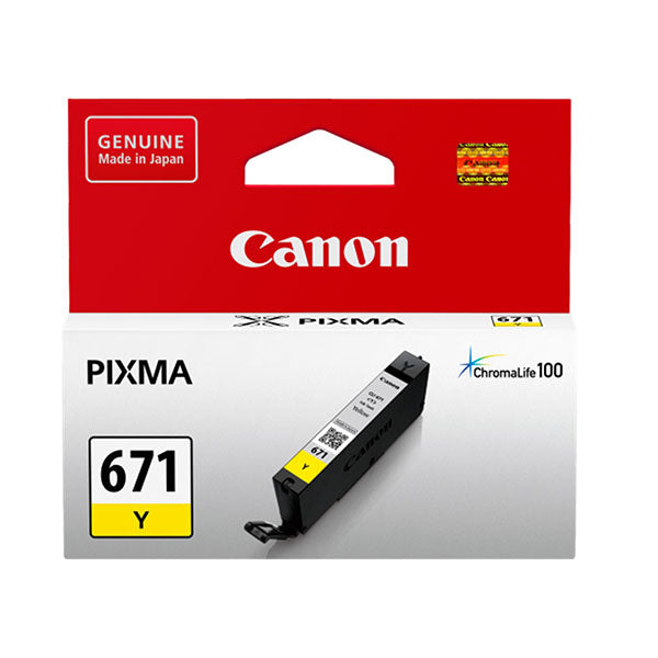 Canon Cli671Y Yellow Ink Tank For Mg5760Bk Mg6860 M7760
