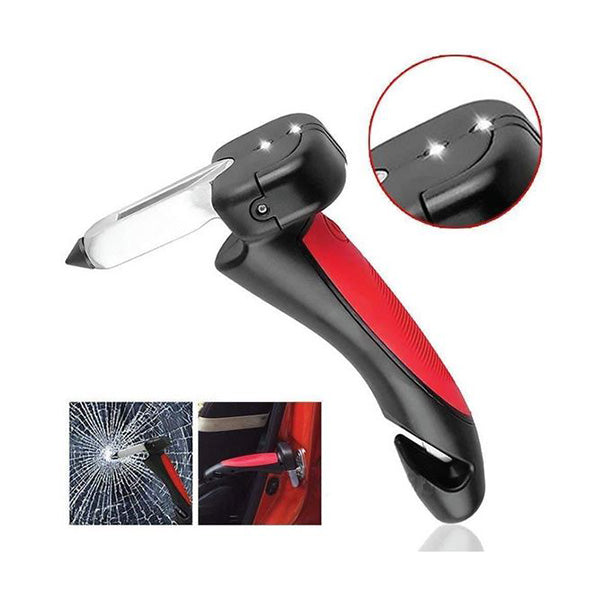 Car Cane Handle Handybar Portable Standing Elderly Aid Led Hammer